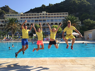 With my colleagues during the third animation season in Corfu, Greece