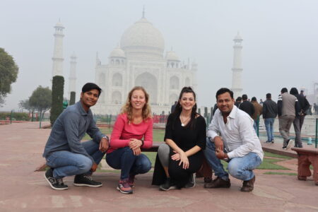 Visiting Taj Mahal